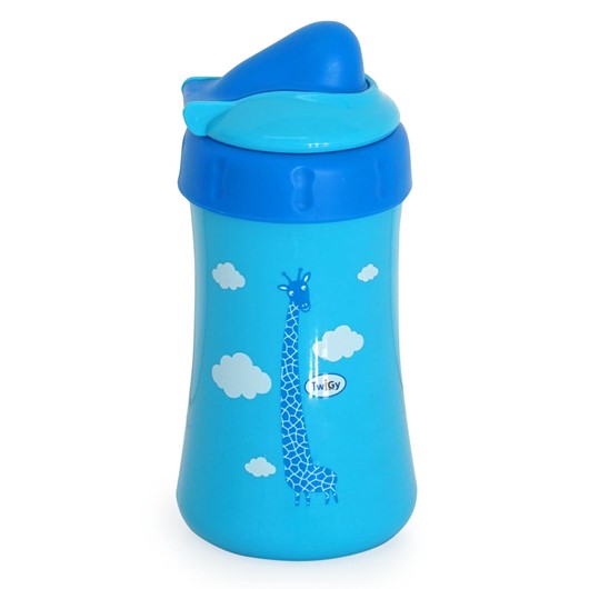 כוס שתייה ספורט עם קשית - Flawless™ Chipfon cup With Flip Lid - כחול - Blue