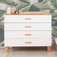 שידת אחסנה ראנצ’ לבן/עץ – Ranch™ Dresser White/Wood 120 cm