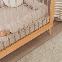 מיטת תינוק אמנדה עץ טבעי/אקריל - Amanda™ Baby Bed Natural/acrylic 130x70 cm